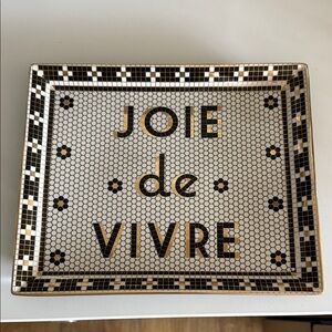 Joie de Vivre Decorative Tray